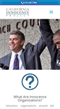 Mobile Screenshot of californiainnocenceproject.org